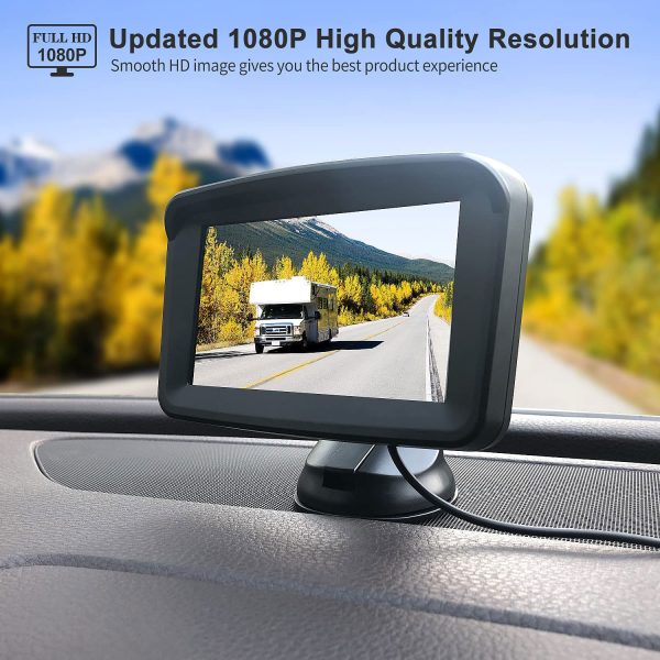 5" Monitor with 1080P Backup Camera for Truck - Hình ảnh 2