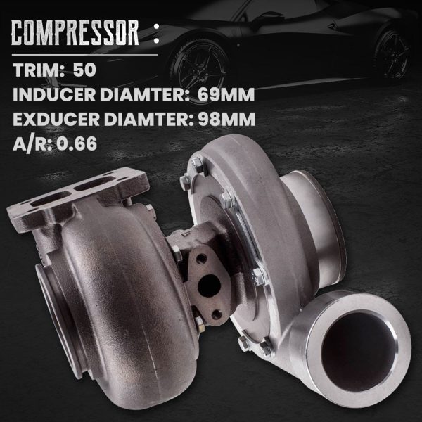 Maxpeedingrods GT45 T4 Upgrade Racing Turbo charger - Hình ảnh 3